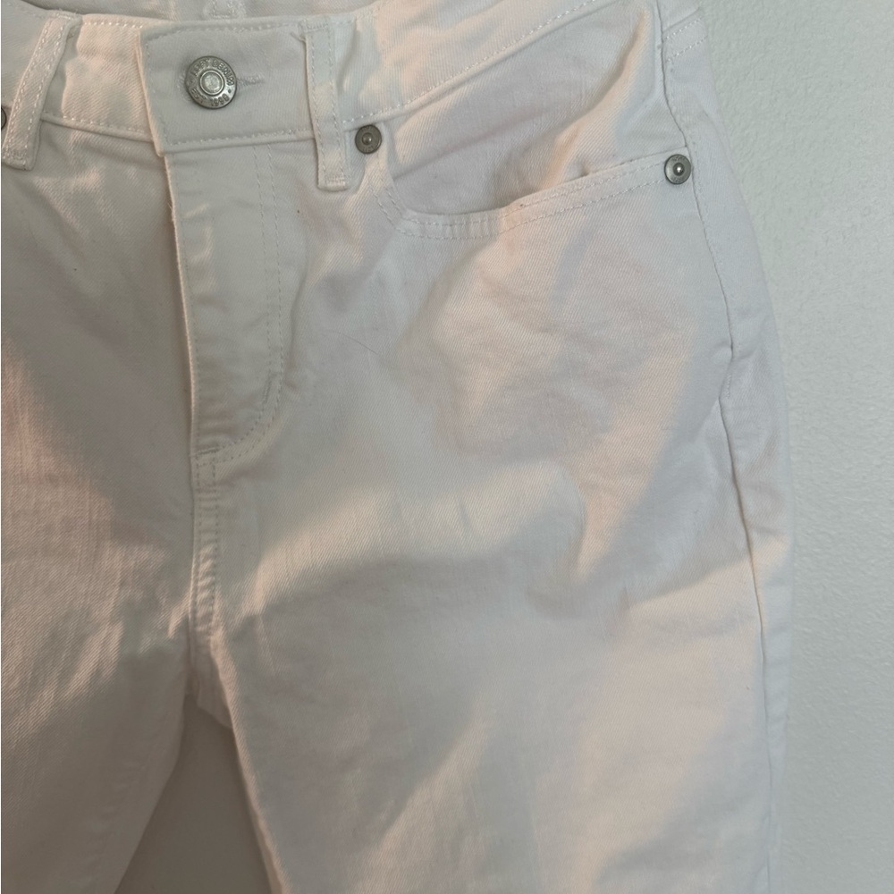 LOFT Classic White Jeans